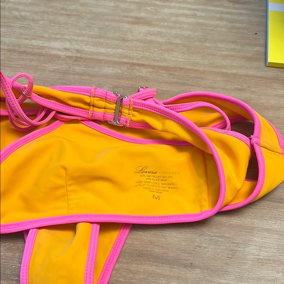 Vibrant Yellow and Pink Bikini Set - Picture 3 of 3